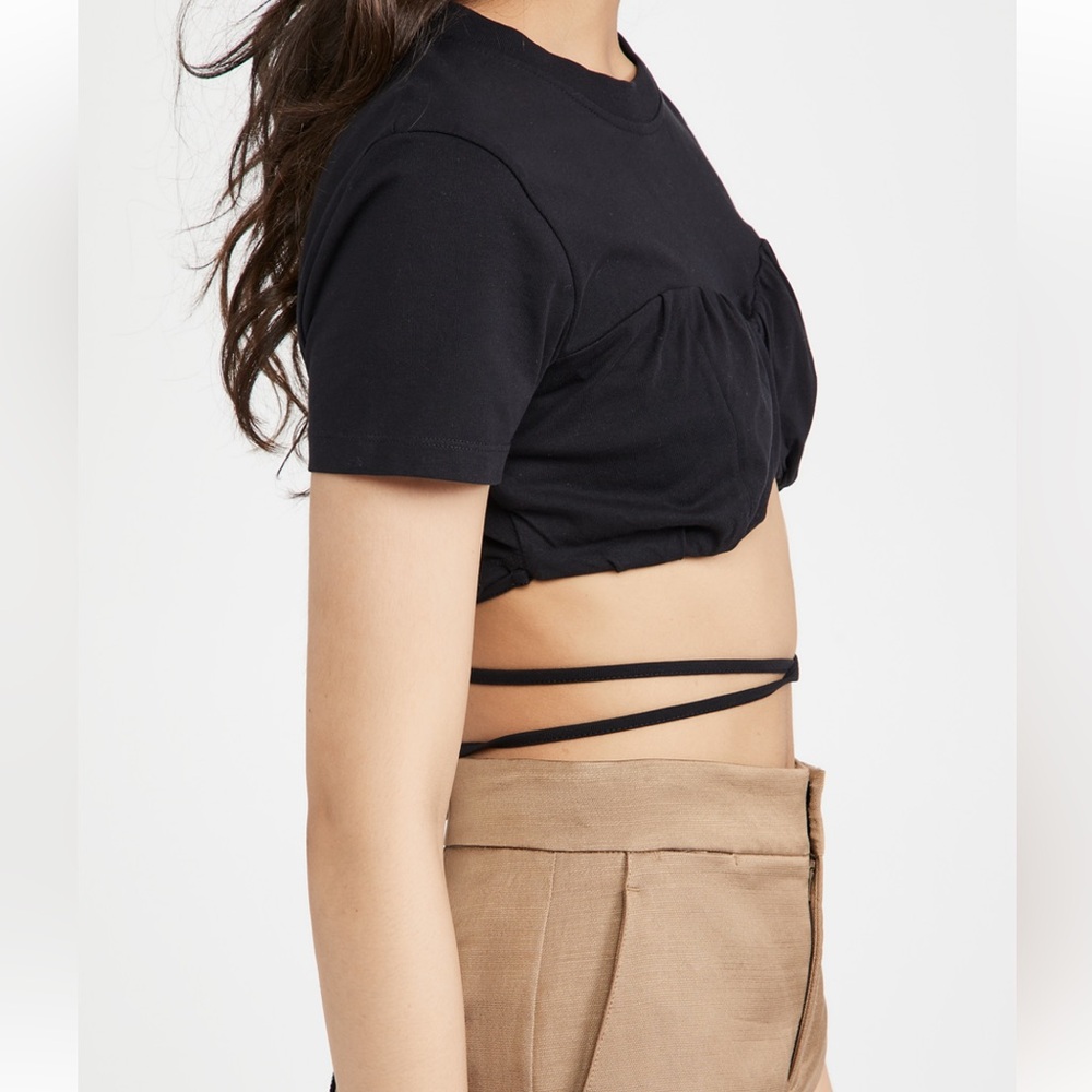 NWT Jacquemes Baci Tee Shirt in Black. - Picture 4 of 9